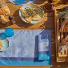 Coated placemat Sinhar&acirc;ja Coated Blue 20"x14" 100% cotton, , hi-res image number 2