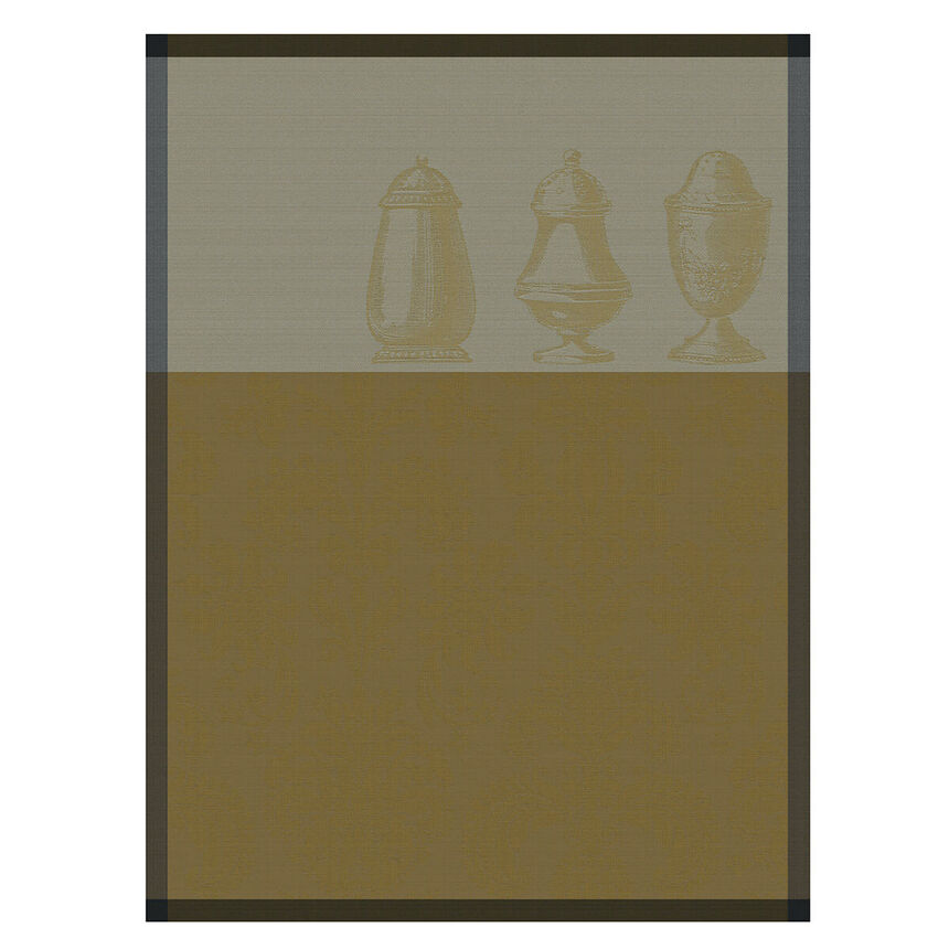 Tea towel Sucr&eacute; Sal&eacute; Yellow 24"x31" 100% cotton, , hi-res image number 0