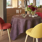 Tablecloth Tivoli Purple 175x175 100% linen, , hi-res image number 1