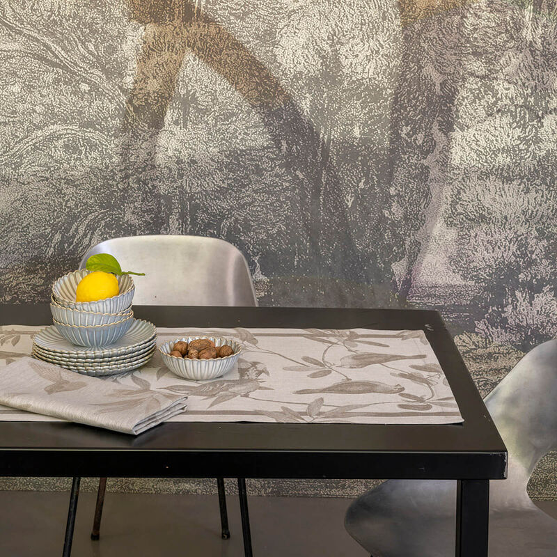 Napkin Volière Beige 58x58 100% linen, , hi-res image number 0