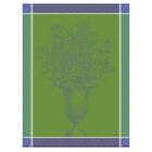 Tea towel Floraison Uni Blue 60x80 100% cotton, , hi-res image number 1