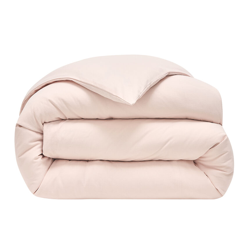 Duvet cover Eclat Pink 68"X86"Twin 100% cotton, , hi-res image number 2