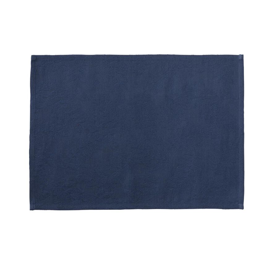 Coated placemat Vegetal mood Blue 20"x14" 100% cotton, , hi-res image number 1