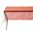 Tablecloth Escapade Tropicale Orange 47"x47" 100% linen, , hi-res image number 3