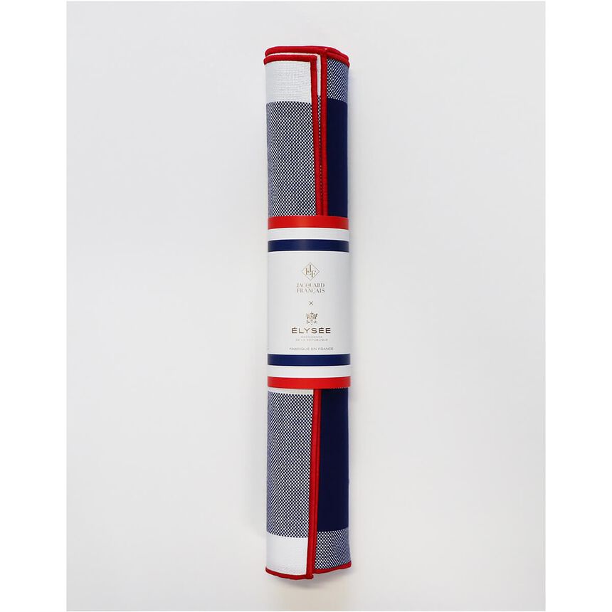 Lot de 2 sets de table Elys&eacute;e Tricolore 48x36 100% coton, , hi-res image number 1