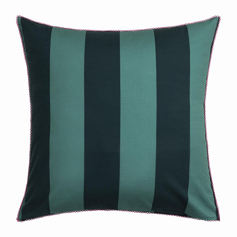 Pillowcase Vagabonde Green 16"x31" 100% cotton, , hi-res image number 1