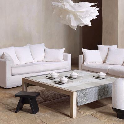 Coated tablecloth Fleurs de Kyoto Cotton