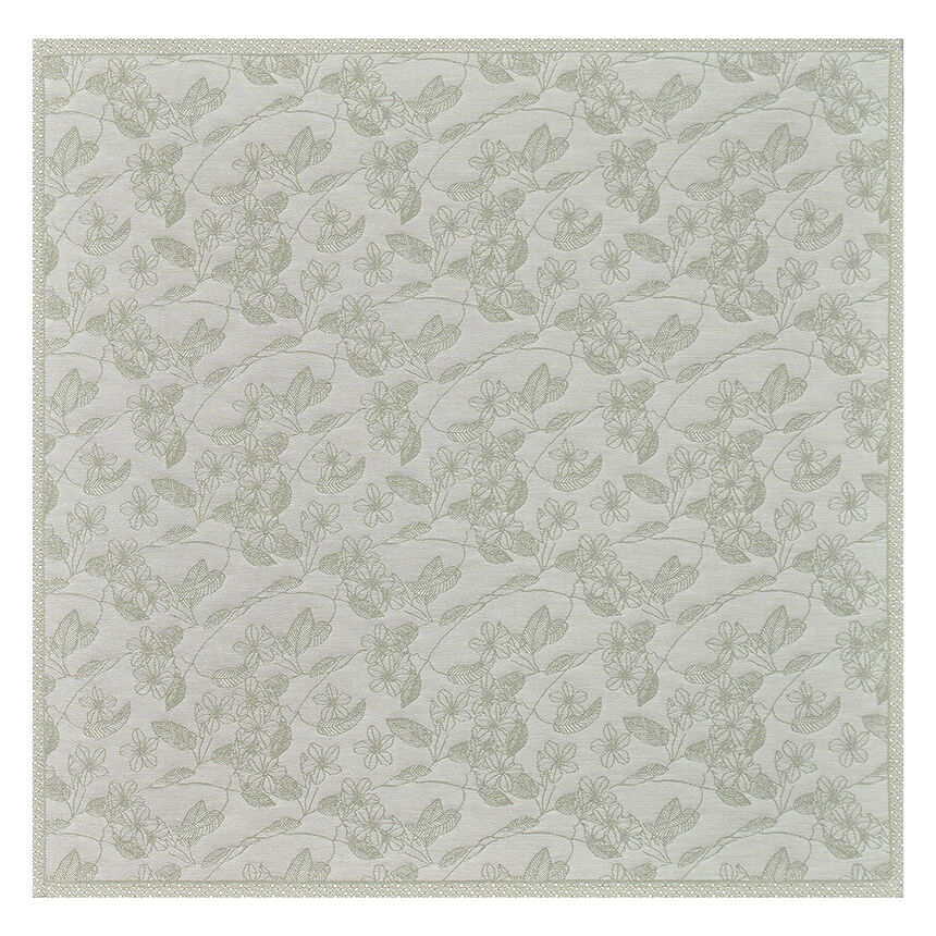 Napkin Essentiel Gravure Green 23"x23" 100% cotton, , hi-res image number 1
