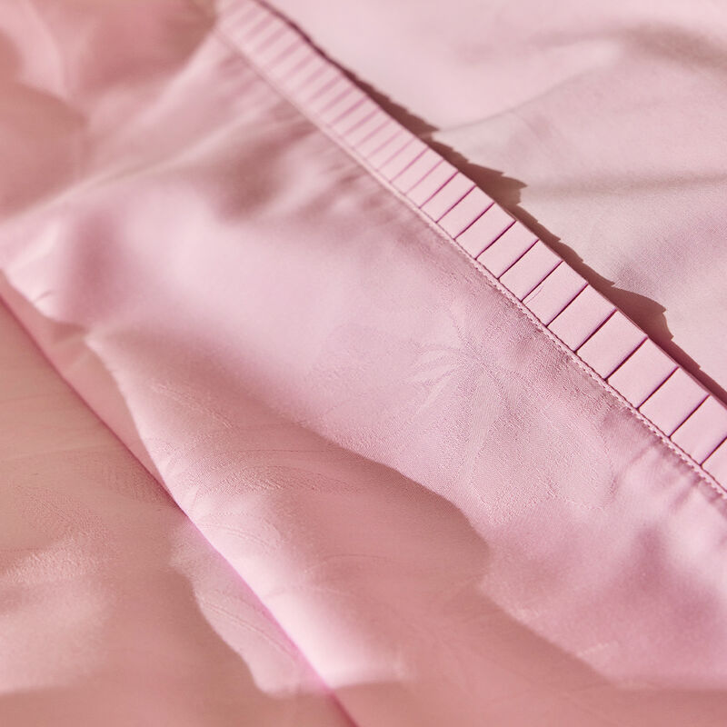 Flat sheet Pois de senteur Pink 94"X118" 100% cotton, , hi-res image number 1
