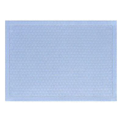 Placemat Portofino G&eacute;o Blue 50x36 100% linen