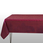 Tablecloth Symphonie Baroque Maroon 69"x69" 100% linen, , hi-res image number 3