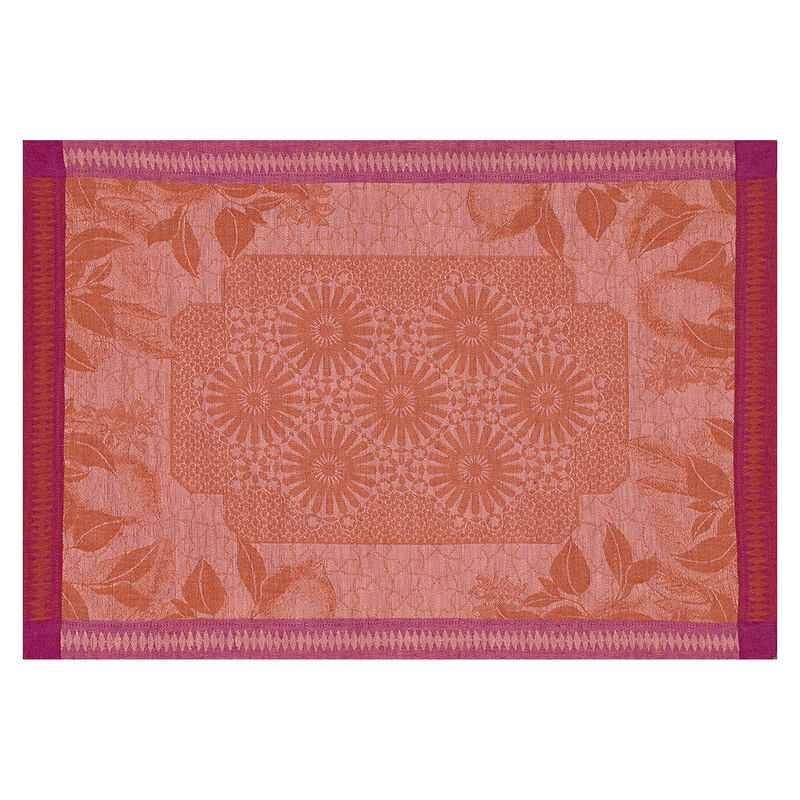 Set de table Jardin d'orient Terracotta 50x36 100% lin, , hi-res image number 0