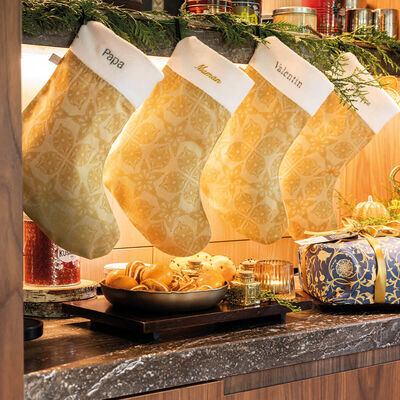 Christmas stocking Féerie Cotton