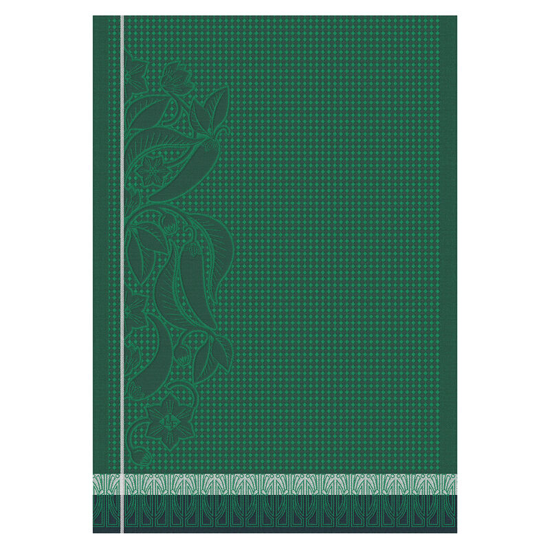 Hand towel Piments Green 21"x15" 100% cotton, , hi-res image number 0