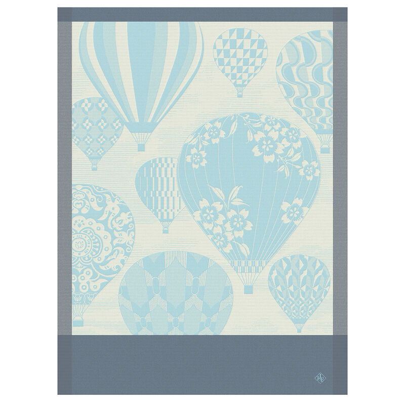 Tea towel Cappadoce Blue 24"x31" 100% cotton, , hi-res image number 0