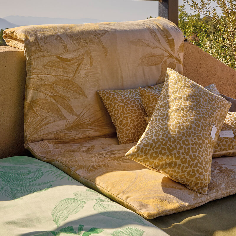 Quilt cover Sinharâja Yellow 35"X71" 100% cotton, , hi-res image number 2