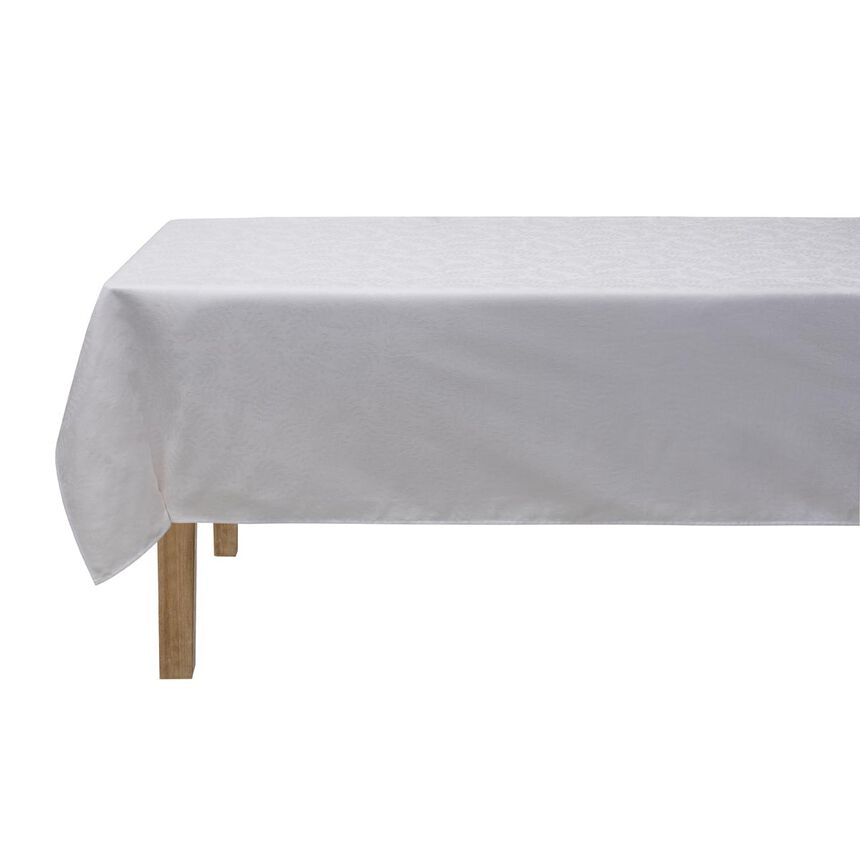 Coated tablecloth Vegetal mood White 175x175 100% cotton, , hi-res image number 0