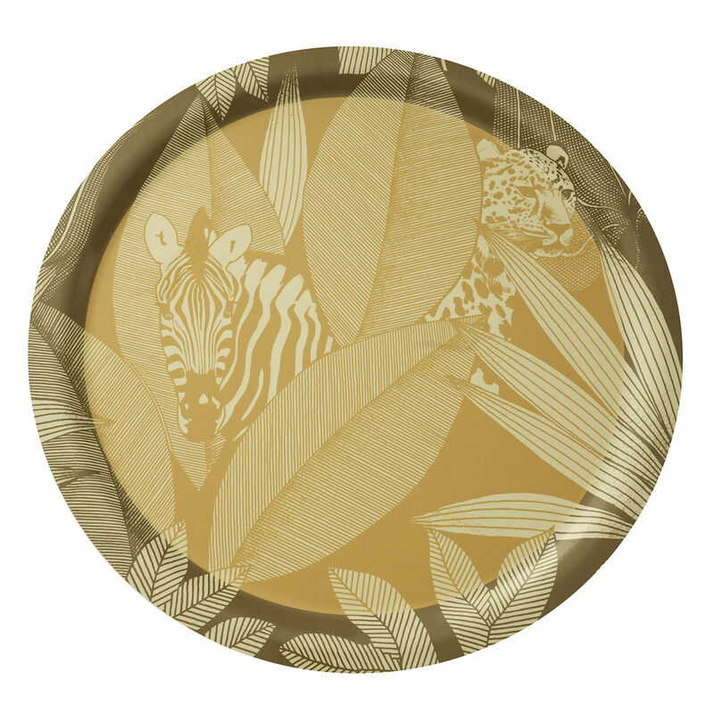 Tray Nature Sauvge Yellow Ø49 Wood / 100% birch, , hi-res image number 0