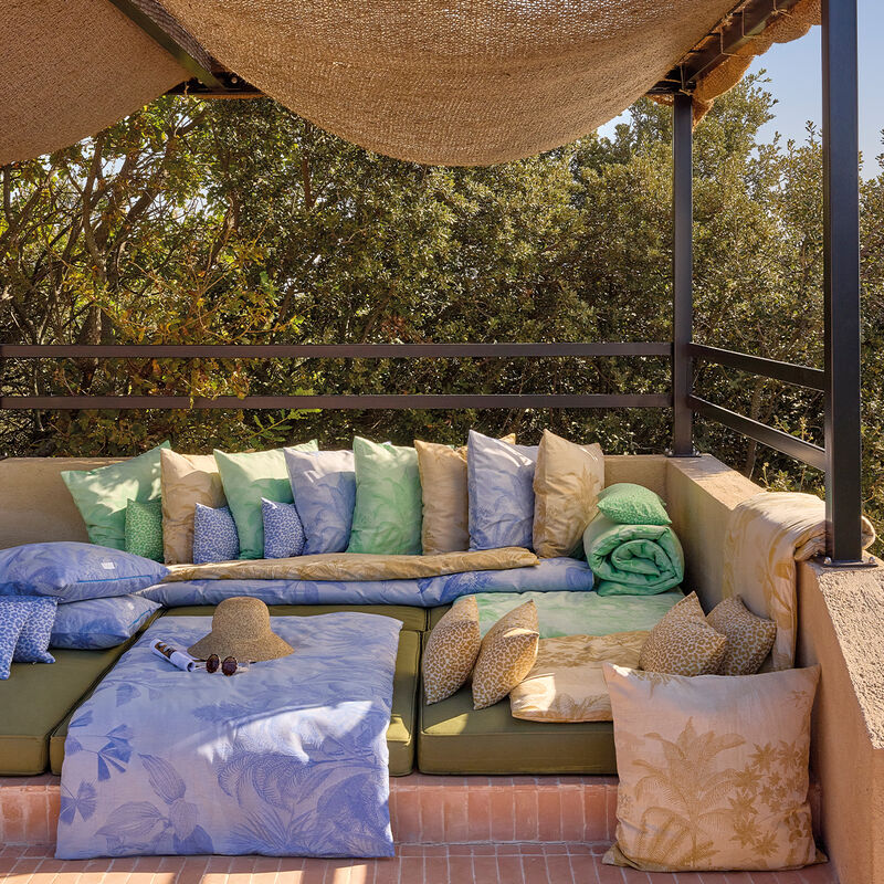 Quilt cover Sinharâja Blue 35"X71" 100% cotton, , hi-res image number 1