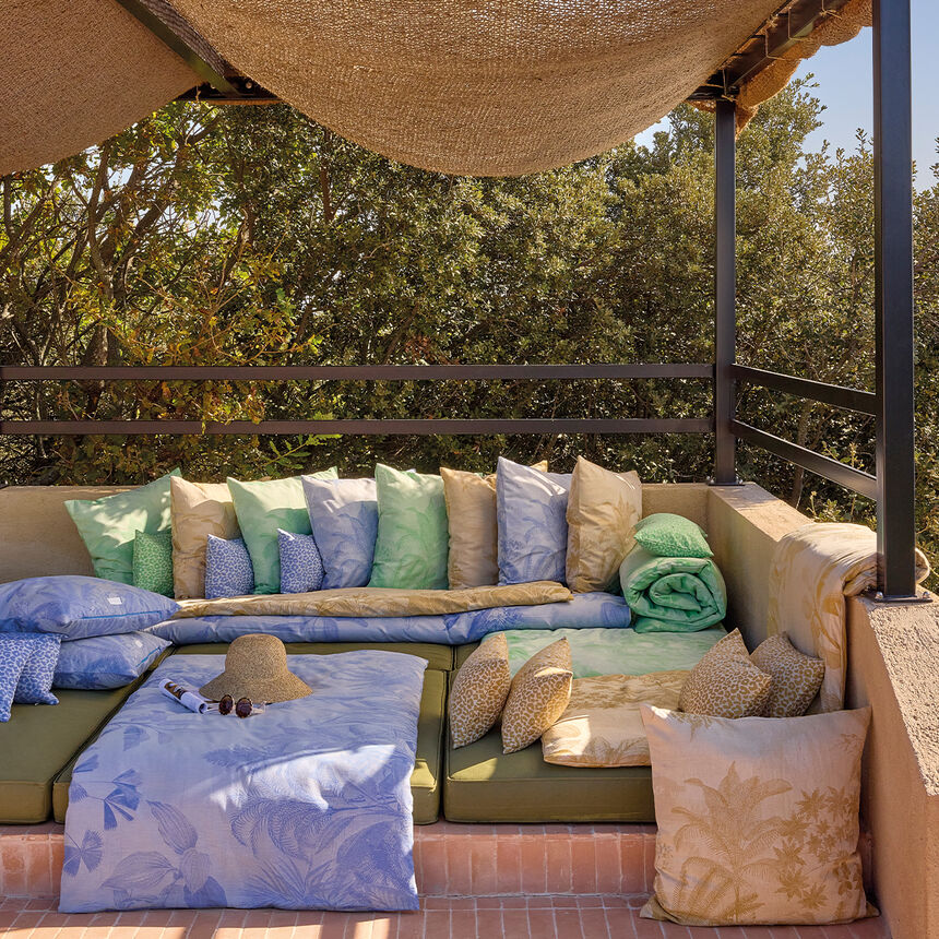 Housse de courtepointe Sinhar&acirc;ja Oc&eacute;an 90X180 100% coton, , hi-res image number 1