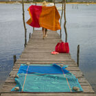 Beach towel Holi Sapphire 39"x79" 100% cotton, , hi-res image number 1