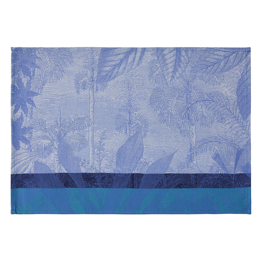 Coated placemat Sinhar&acirc;ja Coated Blue 20"x14" 100% cotton, , hi-res image number 1