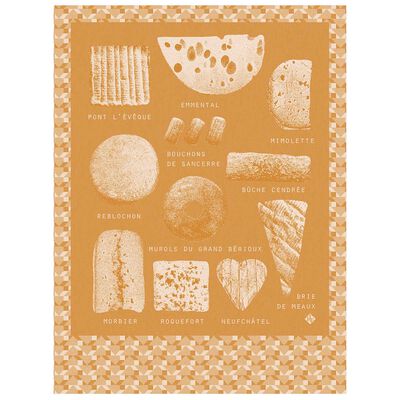 Tea towel Fromages Cotton