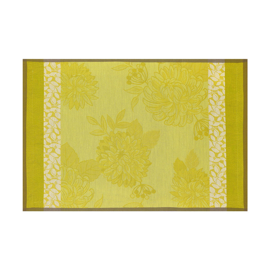 Placemat Parfums de bagatelle Freesia 21"x15" 100% cotton, , hi-res image number 0