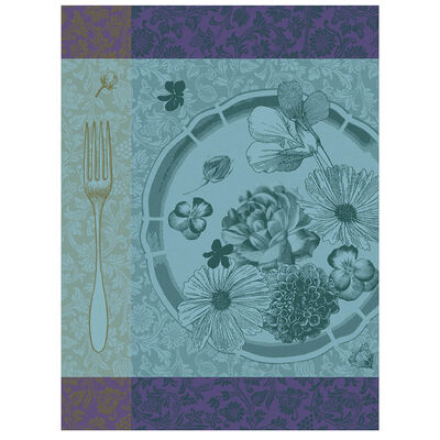 Tea towel Fleurs à croquer Chlorophyll 24"x31" 100% cotton