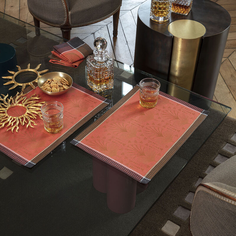 Placemat Cabaret Flamingo 50x36 100% linen, , hi-res image number 0