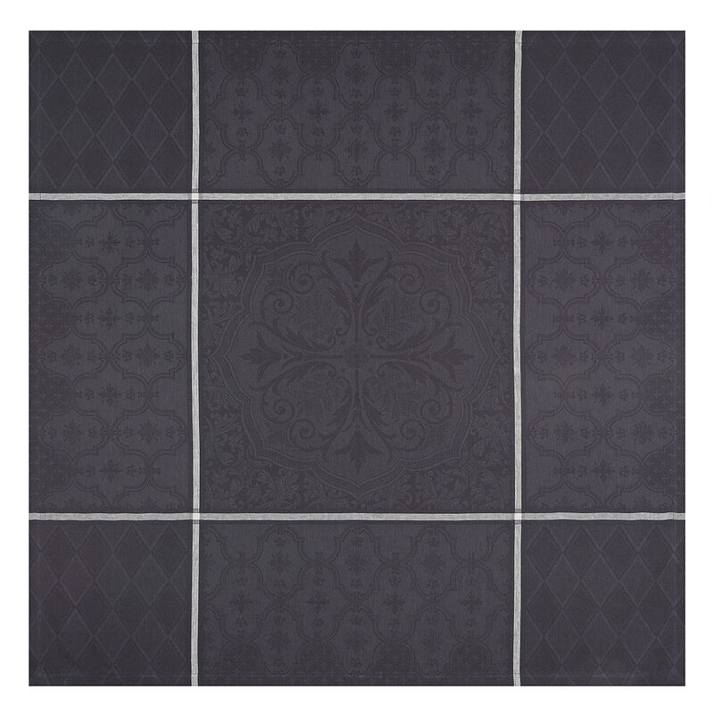 Tablecloth Armoiries Black 69"x69" 100% linen, , hi-res image number 1
