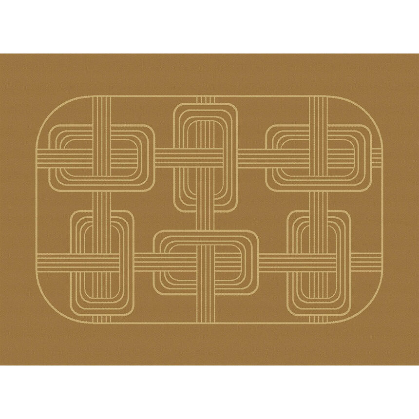Placemat H&ocirc;tel particulier Brown 20"x14" 100% linen, , hi-res image number 0