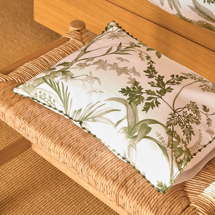 Shams Jardin d'Eden Green 21"X26"Standard 100% cotton, , hi-res image number 0