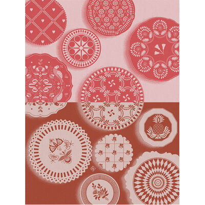 Tea towel Faïence Red 24"x31" 100% cotton