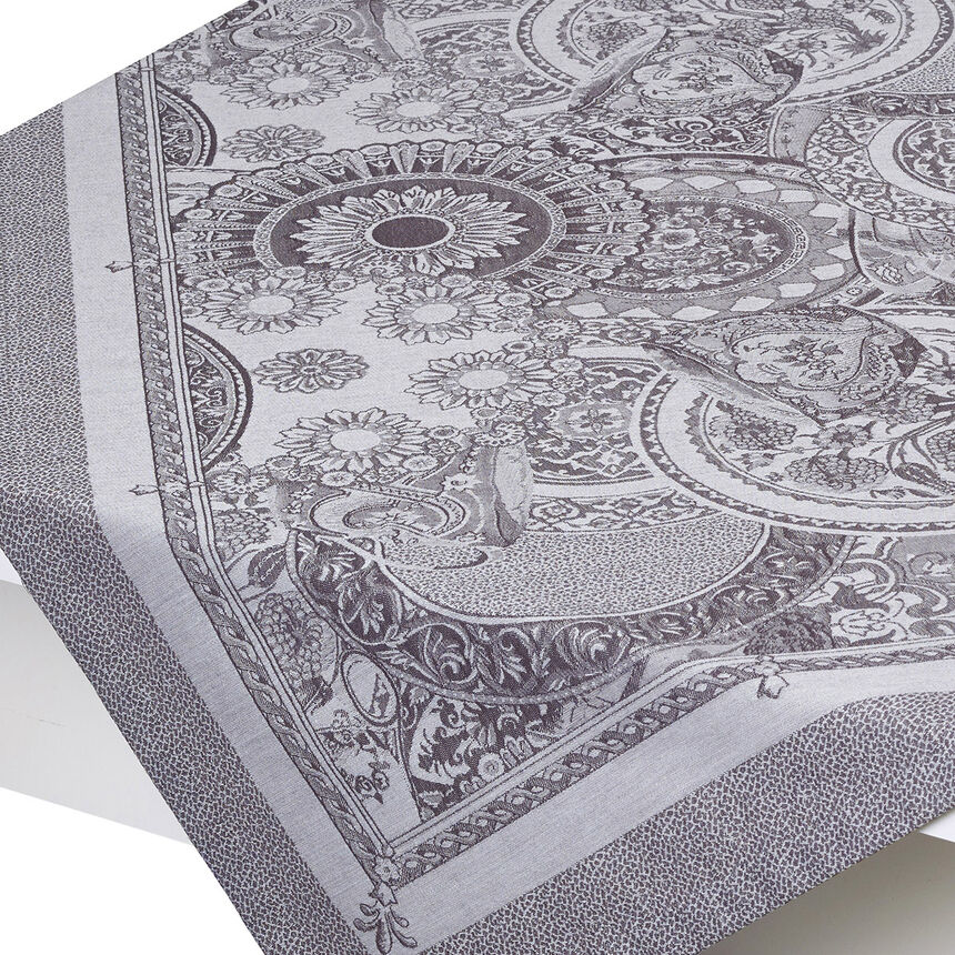 Tablecloth Porcelaine Kaolin &Oslash;83" 100% cotton, , hi-res image number 8