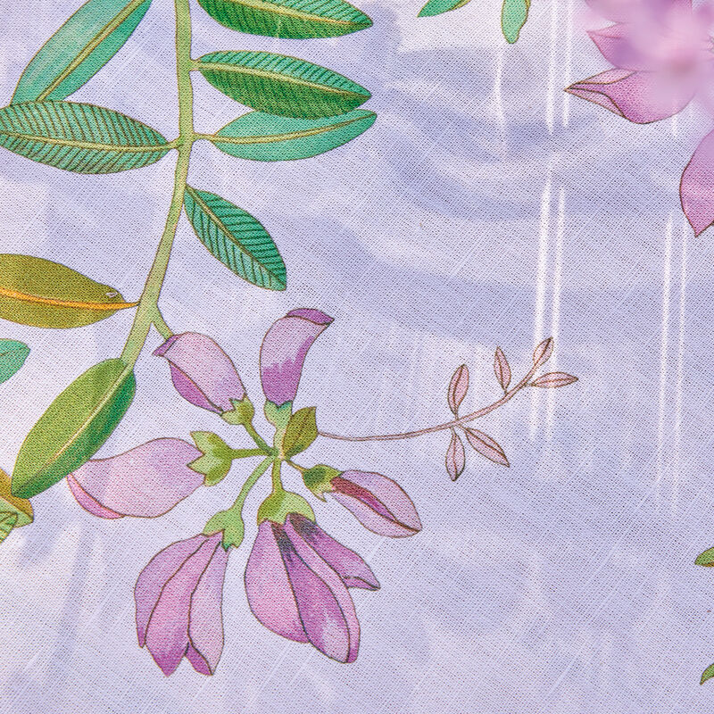 Runner Pois de senteur Pink 20"x59" 50% cotton - 50 % linen, , hi-res image number 2