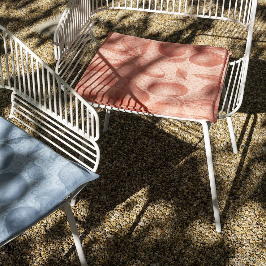 Chair cushion Arri&egrave;re-pays Blue 16"x16" Acrylic, , hi-res image number 0