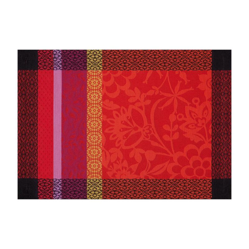 Placemat Provence Strawberry 21"x15" 100% cotton, , hi-res image number 0