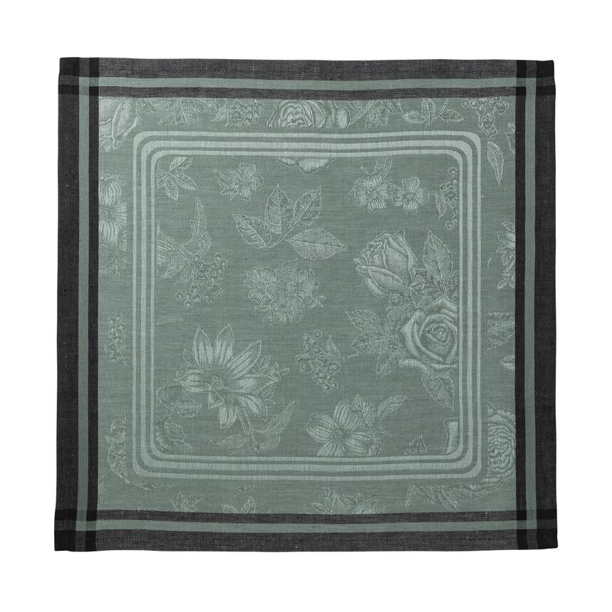 Napkin Romance Green 20"x20" 100% linen, , hi-res image number 1