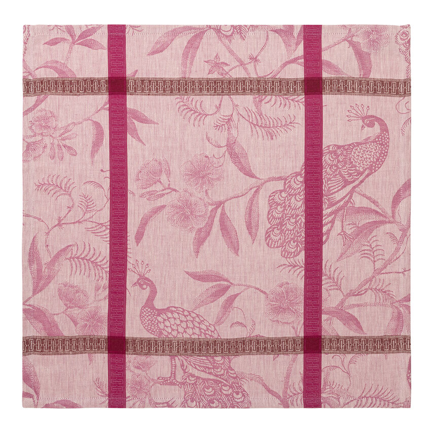 Napkin &Agrave; l'orangerie Pink 22"x22" 100% linen, , hi-res image number 1