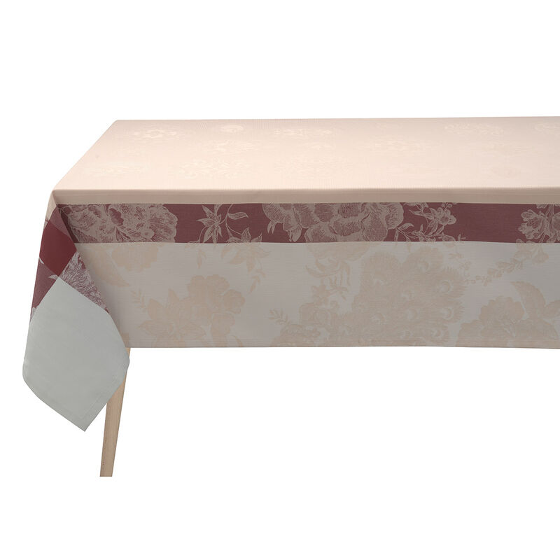 Tablecloth À la Française Pink 69"x69" 100% cotton, , hi-res image number 2