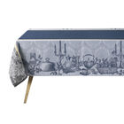 Tablecloth Festin Blue 47"x47" 100% cotton, , hi-res image number 0