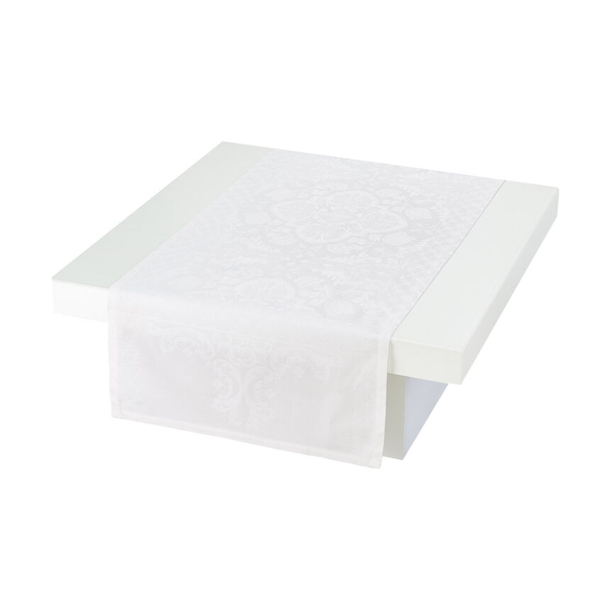 Runner Azulejos White 55x150 100% cotton, , hi-res image number 1