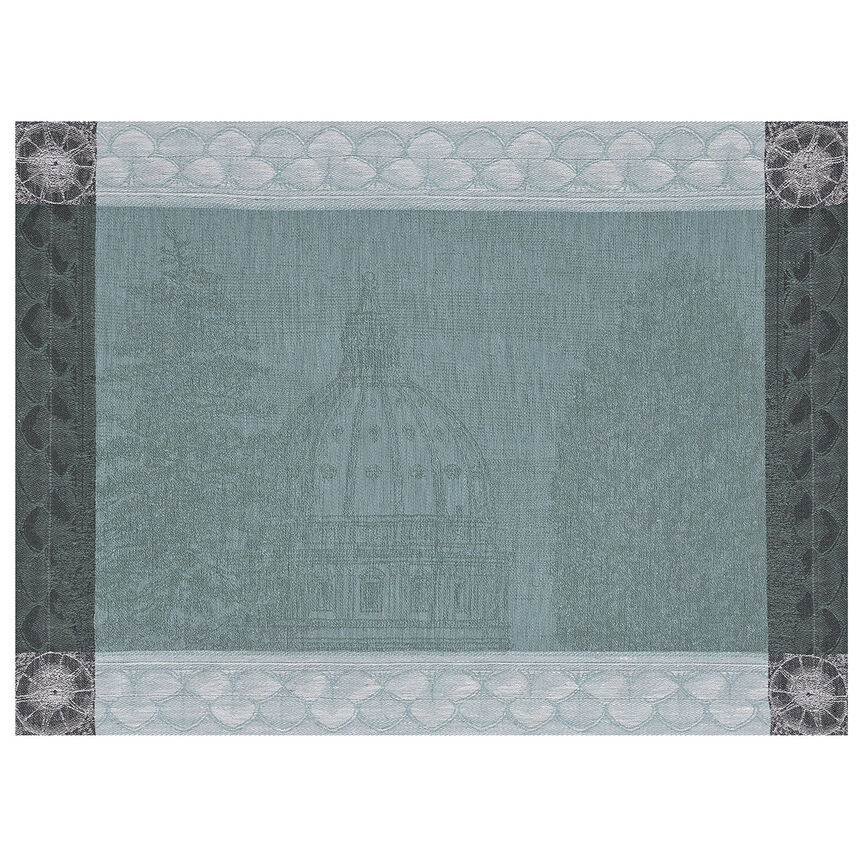 Placemat Symphonie Baroque Smoke 21"x15" 100% linen, , hi-res image number 0