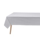 Tablecloth Club White 59"x59" 89% cotton / 11% linen, , hi-res image number 1