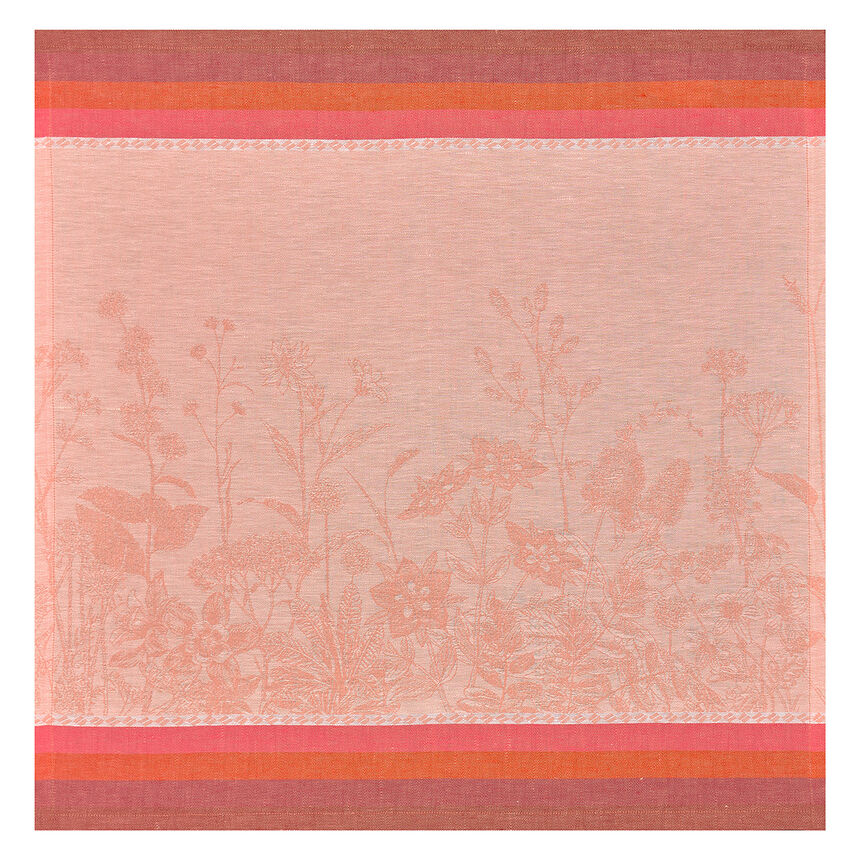 Napkin Instant Bucolique Pink 23"x23" 100% linen, , hi-res image number 1