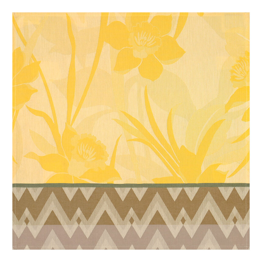 Lot de 2 serviettes La Vie en Vosges Soleil 58x58 100% coton, , hi-res image number 1