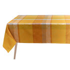 Coated tablecloth Marie Galante Pineapple 59"x59" 100% cotton, , hi-res image number 0