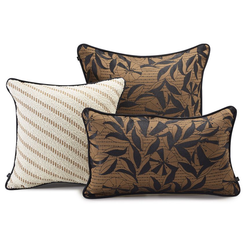 Cushion cover Esquisse Cumin 16"x16" 77% Cotton/ 23% Polyester, , hi-res image number 2