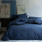 Duvet cover Eclat Blue 88"X92"Queen 100% cotton, , hi-res image number 2